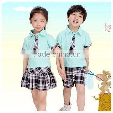 New design 100%cotton custom made international primary school uniforms