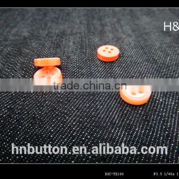 16L flatback 4 hole pearl effect resin button