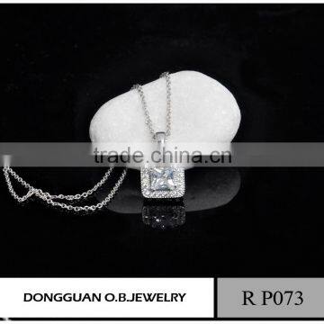 Wholesale 925 sterling silver jewelry set crystal fashion crystal 2016 wedding women necklace