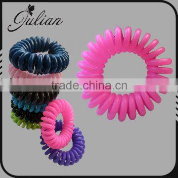 Fashion Telephone Solid Candy Color Elastic Hair Bands Bracelet Ponytail Holder Winter Christmas Scrunchies For Girl FHHTA0020-4