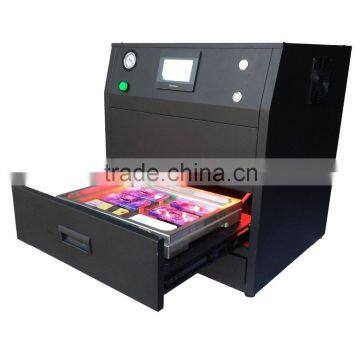 1 to 4 phone cases 3D film vacuum heat press machine