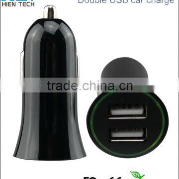 DC 12V USB car charger Dual USB output car charger 5V2.1A