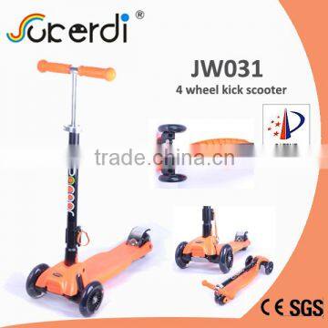 2014 best seller 4 wheels foldable kick scooter stepper scooter