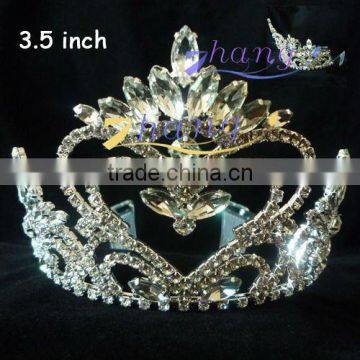 Beauty design crystal pageant jeweled crown