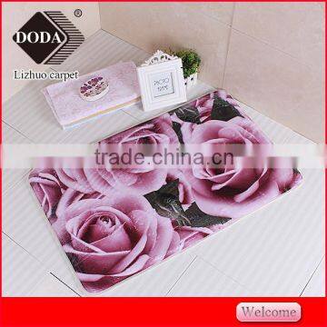 printed floor mat foam back