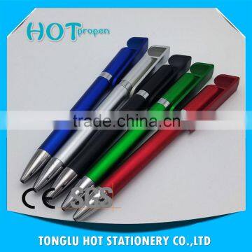 Mobile Phone Support Twist Pen With Big Clip