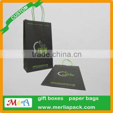 Electronics Kraft Paper Packaging Bags Mods E-cigarette Liquid Accessoires Luxury Paper Twisted Handle Bag