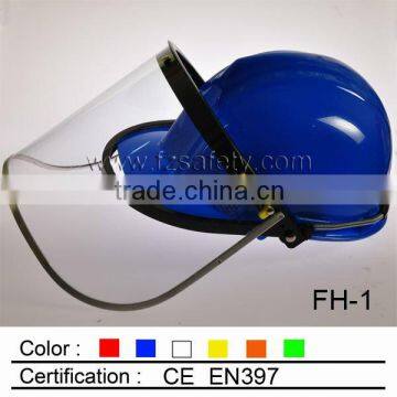 industrial helmet with PC face shield