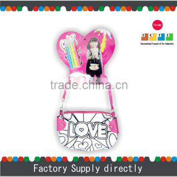 Hotsale New Cheap DIY Coloring Child Designer Hand Bag