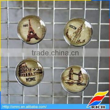 OEM souvenir custom glass 3d fridge magnet wholesale gift