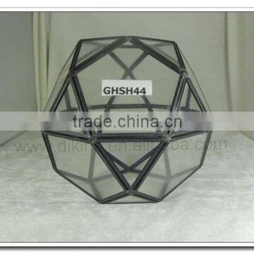 Teardrop& Octagonal& Dodecahedron& Icosahedron Small Beautiful Glass Geometric Terrarium - Geometric Terrarium Glass Handicraft photo-6