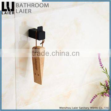 Elegant Bathroom Designs Zinc Alloy Soft Feeling Bathroom Sanitary Items Wall Mounted Double Robe Hook