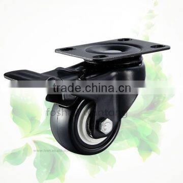 Light Duty Industrial Caster Black Polyurethane Wheel Small Caster photo-6