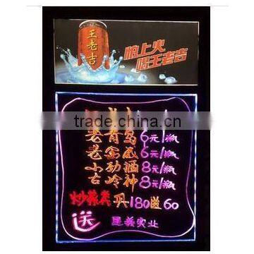 2015 hot sales products magic resturant led writing board