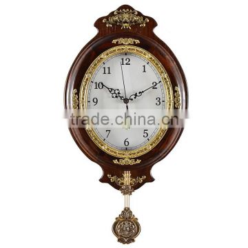 Large Wooden Pendulum Wall Clocks, Antique Wall Clock, Decorative Wall Clock