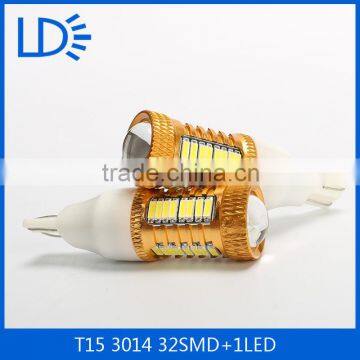 High Power 3014 32 smd and 1led T15 Led Backup Reverse Light Led Bulb T15 Tail Light Auto Light Bulb T15