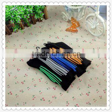 Black socks packaging socks with logo print streamline knitted sport ankle socks