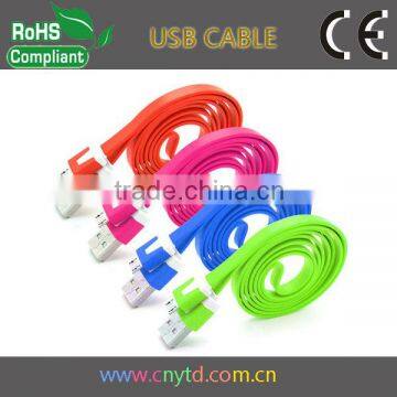 2014 New Flat Micro USB Cable Colorful Micro USB Cable