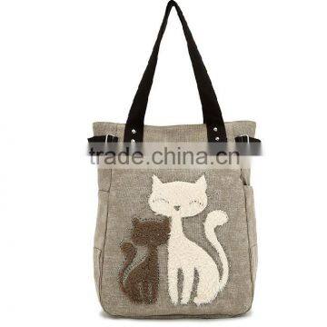 Fashion Women Leisure Handbag with Persion Cat