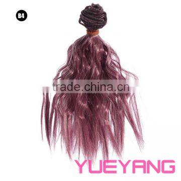 15cm Long Classic Wavy Hair Weft Extension for Doll Hair