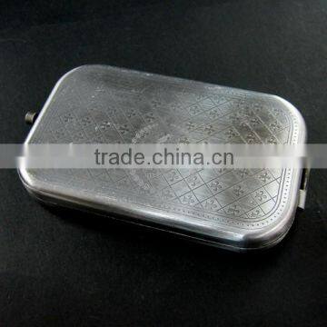 50x85mm Setting Metal Rectangle Blank Base Bezel Vintage Style Antiqued Silver Compact Pocket Mirror Tray Glass Cabochon 1991022