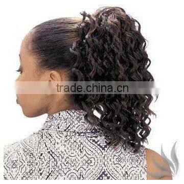 Half Weavy Drawstring Wigs - Human Hair Wigs Style In Human Hair