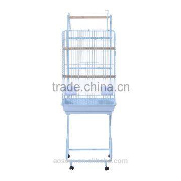 Pawhut 58" White Garden Decor Metal Bird Cage photo-2