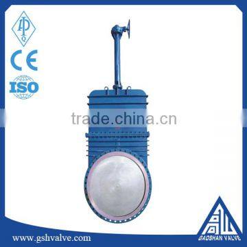 large size flange knife gate valve