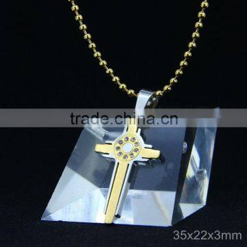 Cross Charm Religious Necklace Pendant with Sliver