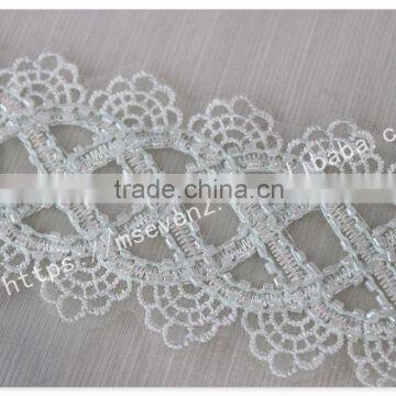 Nice Design Embroidery Handmade Beaded Trim for Wedding Dress Wholesale photo-4