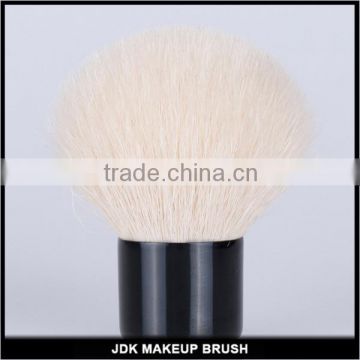 JDK new arrival cosmetic tool private label white BJF goat hair kabuki brush for mineral powder kabuki brush