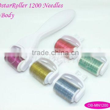 Body derma roller 1200 needles skin derma rolling