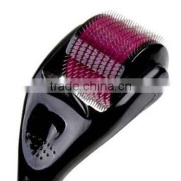 Fancy Derma Roller 0.5mm Made With High Grade Black Handle and Purple Roller with 540 Microneedles