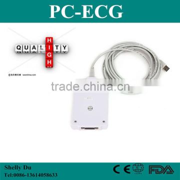 Hot Sale CE&ISO Approved High Quality12-lead Resting PC Based ECG Software with Dongle Key Machine System+CardioScape-Shelly