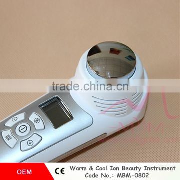 Anti Aging Portable Ionic Beauty Instrument ionic skin care machine cold&hot instrument