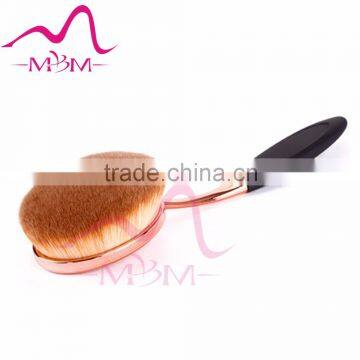 top quality nylon handle professional oval makeup brush toothbrush powder brush