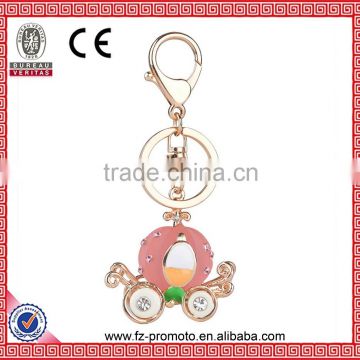 New Stylish pumpkin car Resin Material Keychain for girls