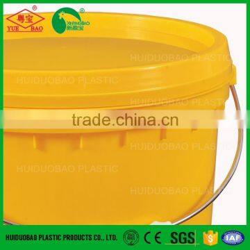 Yellow Plastic Bucket 30L for Construction photo-3