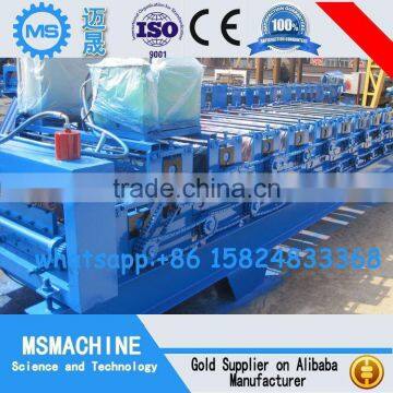 Building Automatic Tile Press for Steel Roof Wall Panel Double Layer Roll Forming Machine photo-3