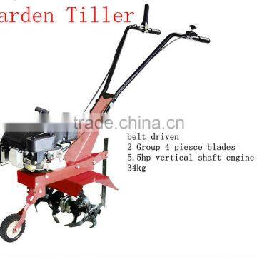 mini hand Garden tiller with gasoline vertical shaft /gear driven