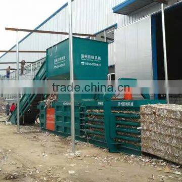 fully automatic scrap paper baling machine, cardboard packer compactor