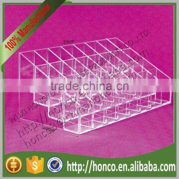 Newest Clear Colour 4 Tiers 32 Bins Acrylic Display Rack for Lipstick Cosmetics photo-5