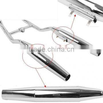 Chrome Two Side Exhaust Muffler for Honda CMX250 Rebel 250 1985-2014 86 96 06 08 photo-6