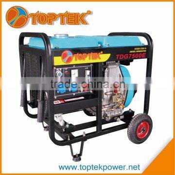 Manufacturer Portable Air Cooled Big Power 6kva Diesel Generator photo-1