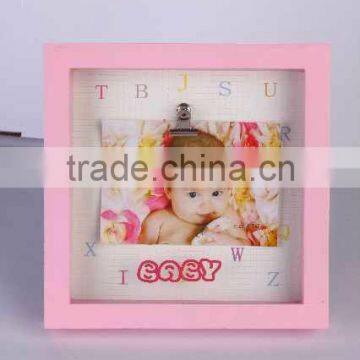 Pink Plastic Photo Frame