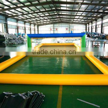 Durable PVC Tarpaulin Inflatable Floating Water Volleyball Court for Sale photo-4