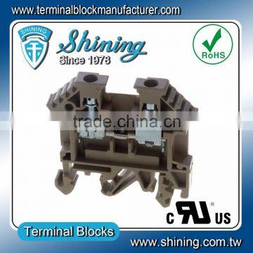 TF-4 Euro Type 600V 35A Screw Clamp 4mm Din Terminal Block photo-2