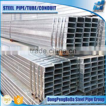 Tianjin factory structural tubing hot dip galvanized steel square tube