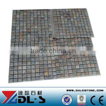 Natural stone Rusty Slate Mosaic Tile Paving DL-RSM02