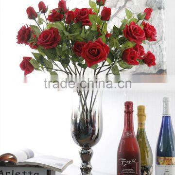 Moisturizing Feel Realistic Silk Roses Wedding Decoration Car Flower photo-5